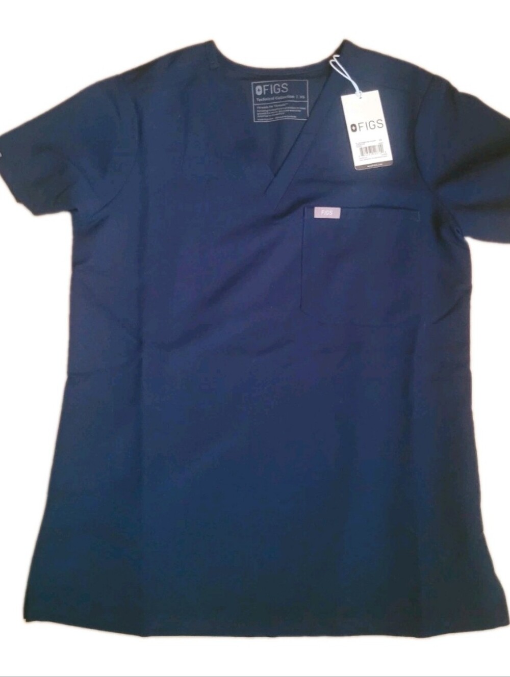 Nwt FIGS Catarina Blue Short-Sleeve V-Neck Scrub top Sz Xs